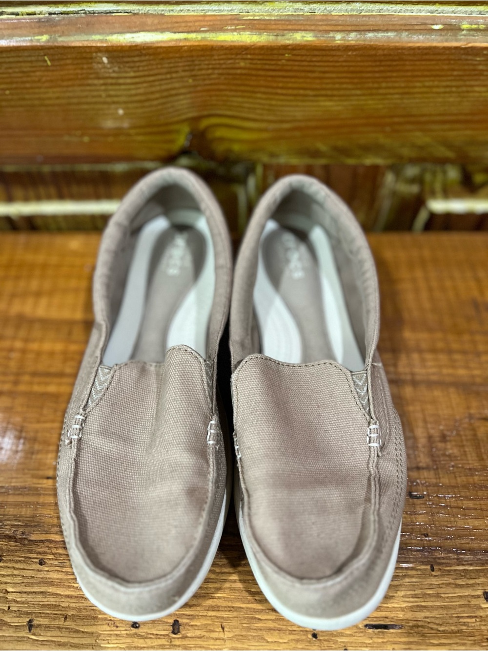 CROCS Triple Comfort Tan Slip-Ons